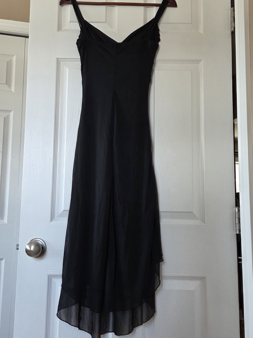 Ruby Rox Black High-Low V-Neck Evening Dress - Picture 5 of 6